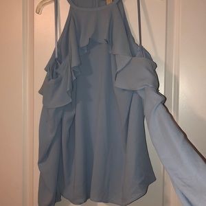 MICHAEL Michael Kors Tops - Cold Shoulder Ruffle Flounce Top MICHAEL Michael Kors Tops - Cold Shoulder Ruffle Flounce Top
